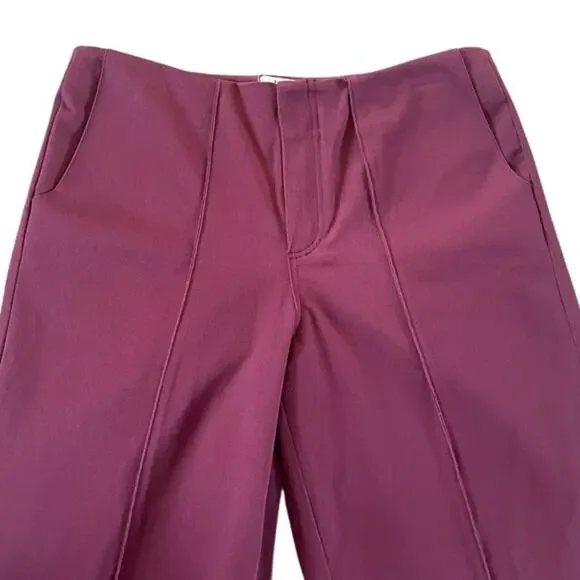 House of CB Rivi Wine Straight Leg Trousers Size L Holidays Date Night Career - Picture 3 of 12